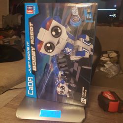 Stem Robot Toy for Kids, 2-in-1 STEM Building Blocks Robot Toys Set Engineering Science Educational Assembling Learning Kits Intelligent Creative Set 