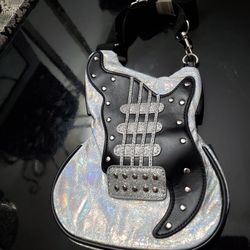 Holographic Guitar Purse Brand New