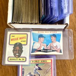 OLD BASEBALL CARDS 2  Mantles, 2 Mays, Hodges, Ford, Mathews & more 