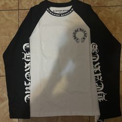 chrome hearts black and white long sleeve