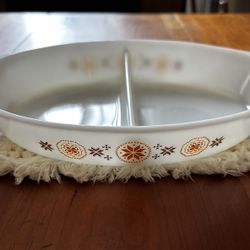 Pyrex Divided Casserole Dish
