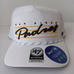 San Diego Padres '47 Downburst Hitch Snapback Hat White