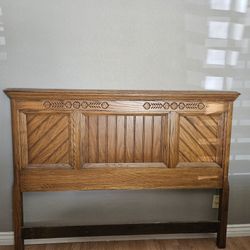 Queen / Full Size Solid Oak Head Bord