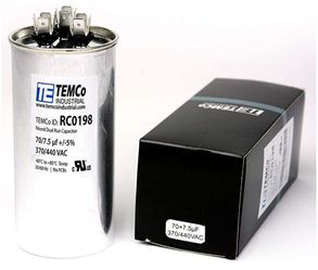 Dual Run Capacitor 70 + 7.5 370/440vac - Central AC Air Conditioner Dual Run Cap
