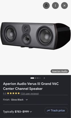 Aperion Audio Verus III Grand V6C Center Channel Speaker
