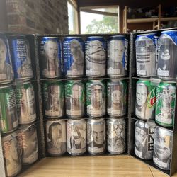 Star Wars Episode 1 Premium Colletible Display Pepsi Cans Empty