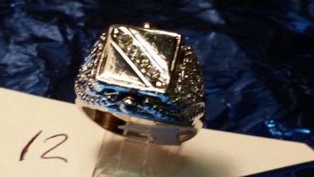 Stainless steel men's ring size 12