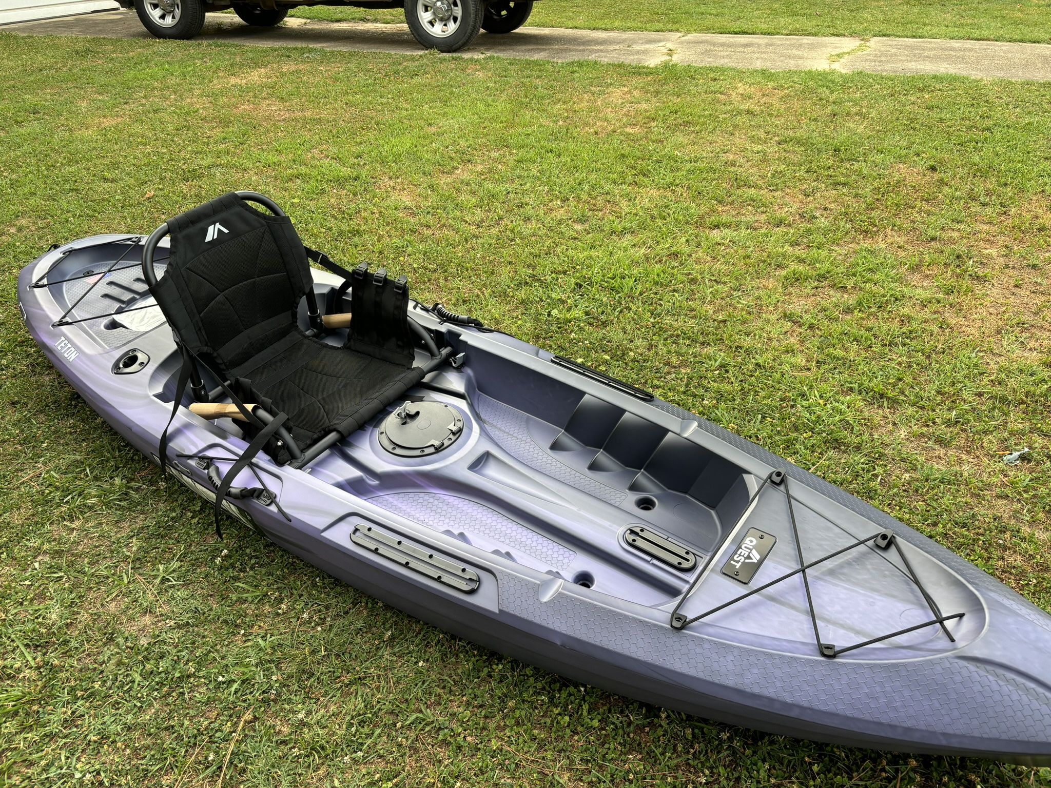 Quest Teton 100 Kayak And A Lifetime Tioga 10 Ft. Angler Kayak, For 400