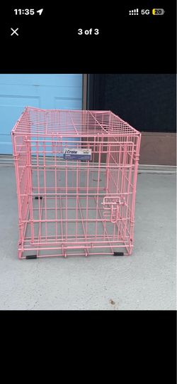 Icrate pink dog crate