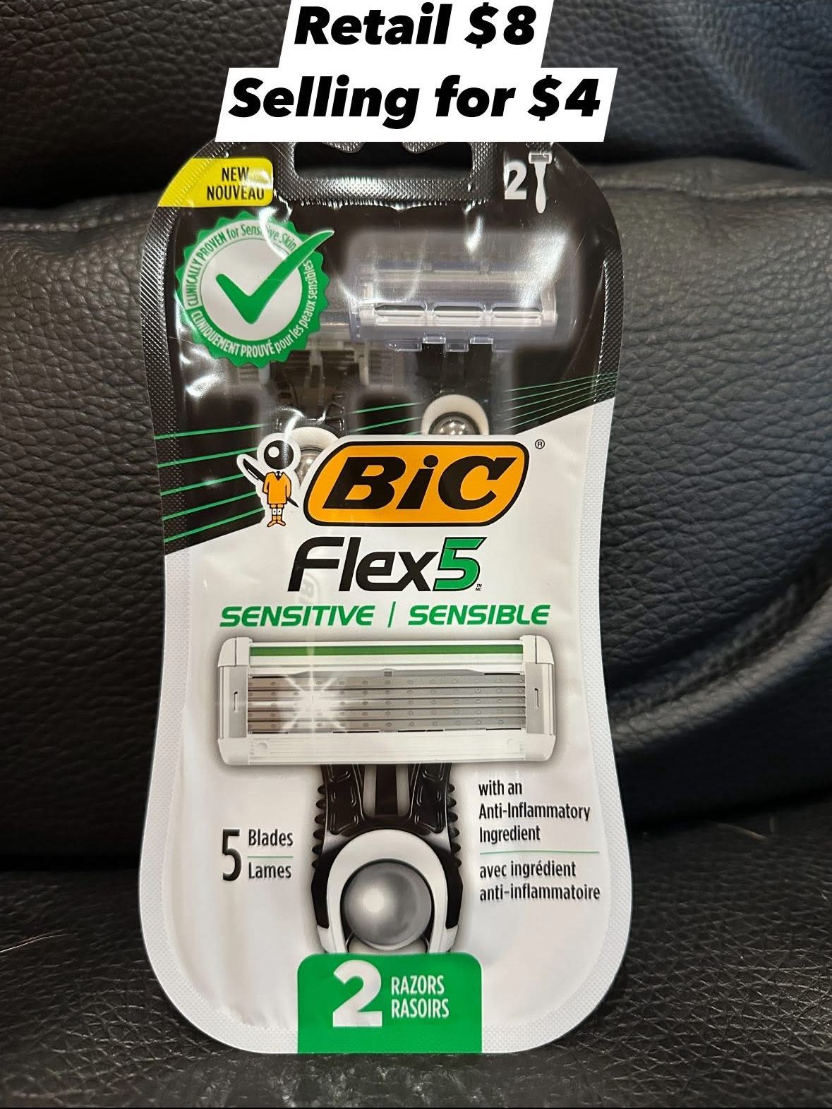 Bic Flex5 Razor 2-pack (NEW)