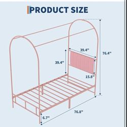 Twin Bed frame and  matress
