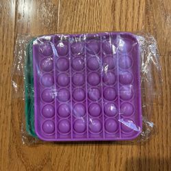Push Pop Bubble Fidget Toy Pop Game for Children 2 Square Pack