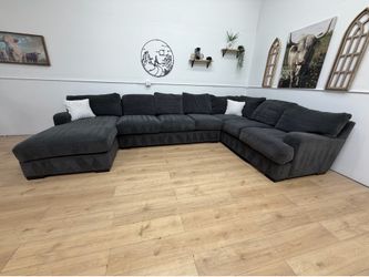 Huge Gray Sectional Couch - Free Delivery