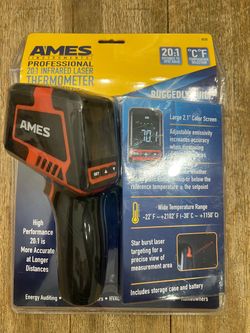 AMES Professional 20:1 InfraRed Laser Thermometer IR20