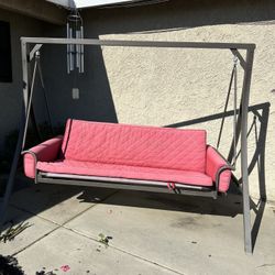 Bench Swing With Cushions