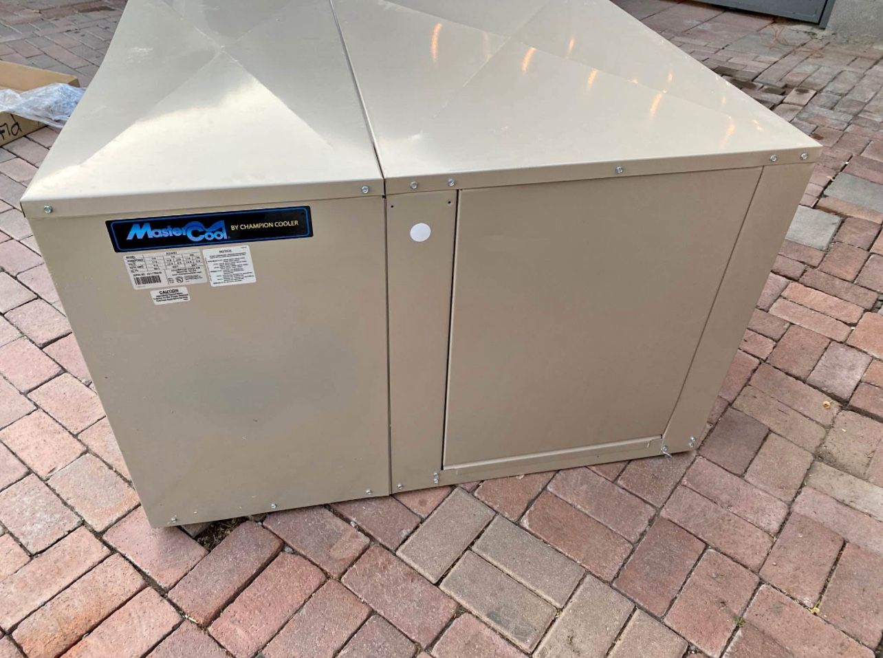 MasterCool 5000 CFM Down-Draft Roof 8 in. Media Evaporative Cooler for 1650 sq. ft. (Motor Not Inclu