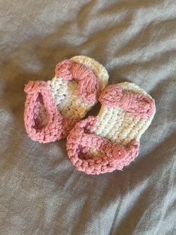 Infant Crochet Sandals For Photos