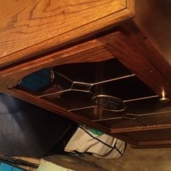 Rolling Wooden Cabinet 