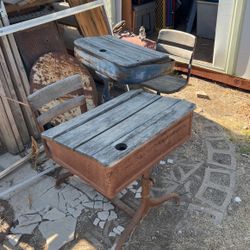 Antique Student Desks