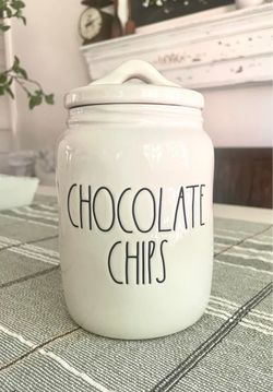 RAE DUNN CHOCOLATE CHIPS BABY CANISTER