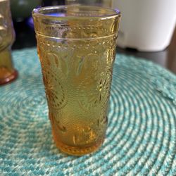 Vintage Amber Glass