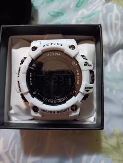 Activa Digital Sport Watch White
