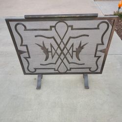 Fireplace Screen. Forged Iron