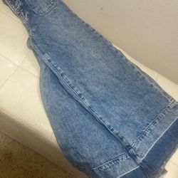 Girls Fringed High Waisted Jeans