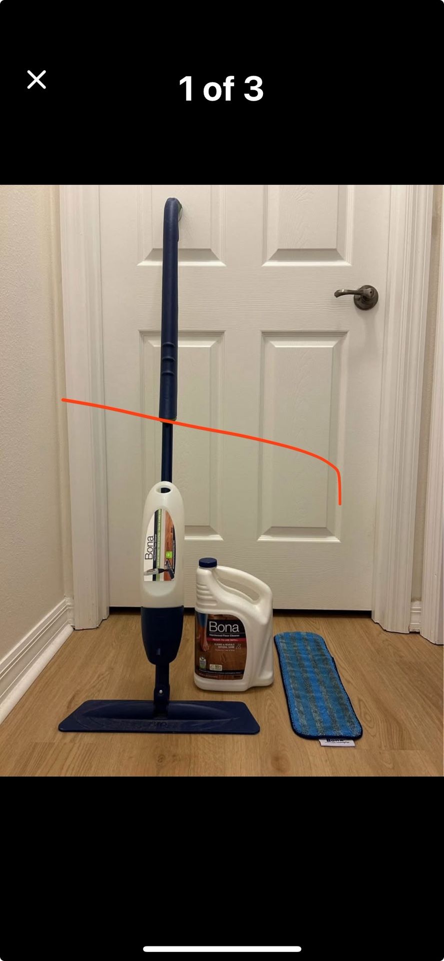 BONA Hardwood Spray Mom, Cleaner & Pad