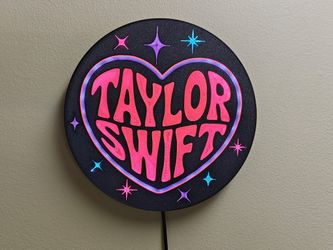 Taylor Swift LED Sign Heart Light Music Room Decor Taylor Swift Fan Bedroom Gift