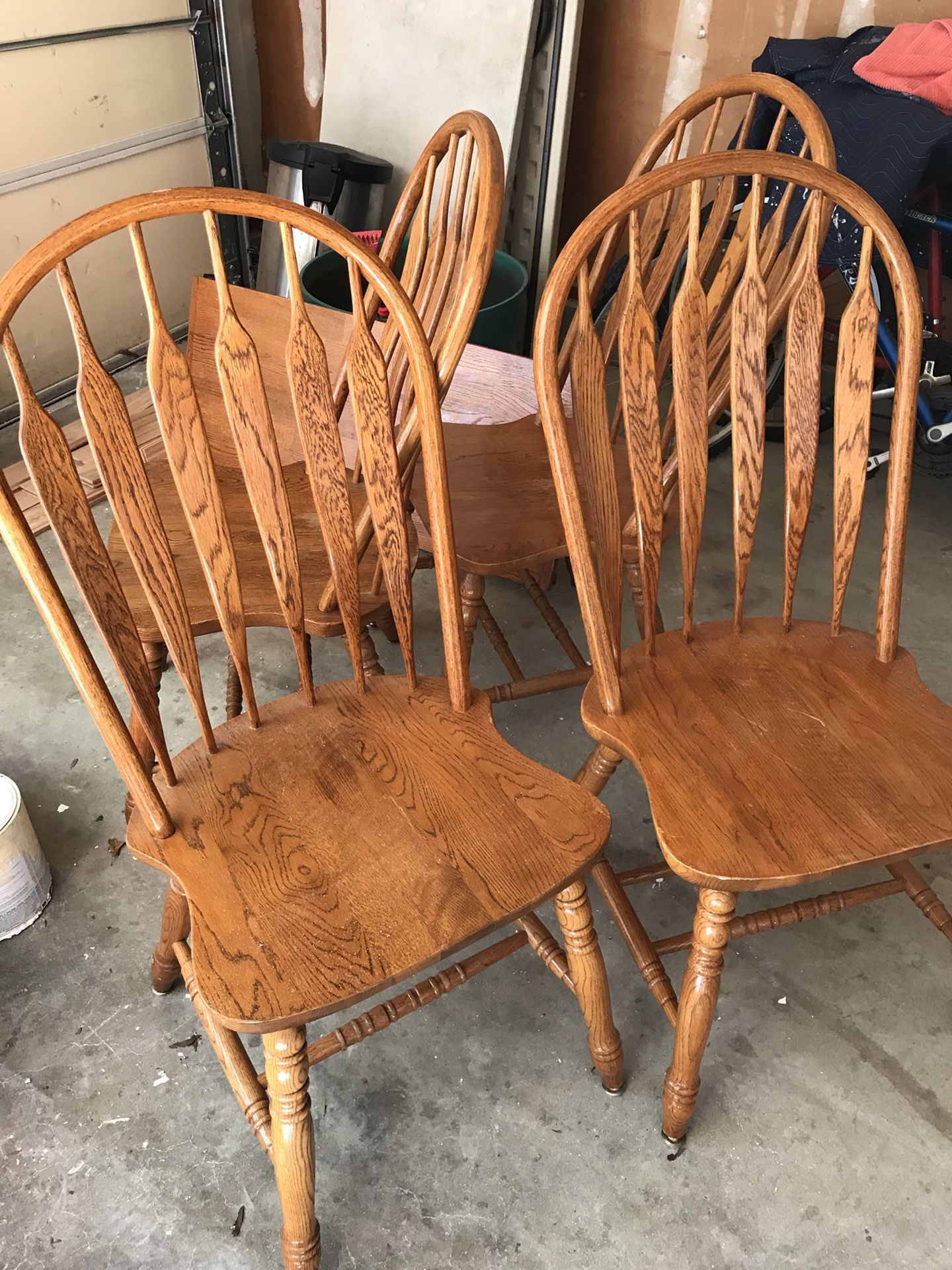 4 Wooden Dining Chairs