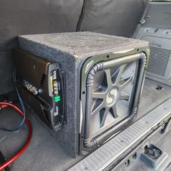 Kicker 15" Inch Speaker In Box With Boss Amplifier ( Subwoofer )