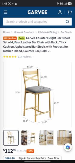 Set of 4 bar stools