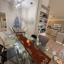 Glass Top Dining Room Table From El Dorado 