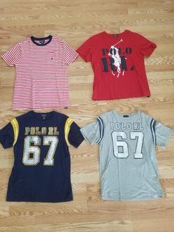 4 Ralph Lauren Polo Kid's Shirts Size 14/16 Large