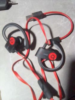 Beats Powerbeats Wireless Earphones Black Red