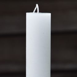 28" Premium Handmade White Pillar Candle OD 1.95"