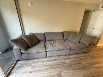 Gray Cloud Modular Sofa Couch