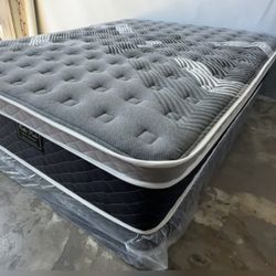 Queen Size Oasis Thermal Comfort Europillow Top Mattress And Boxspring