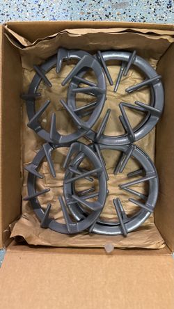 6 New GE OEM WB31T10002 Gray Range Burner Grates