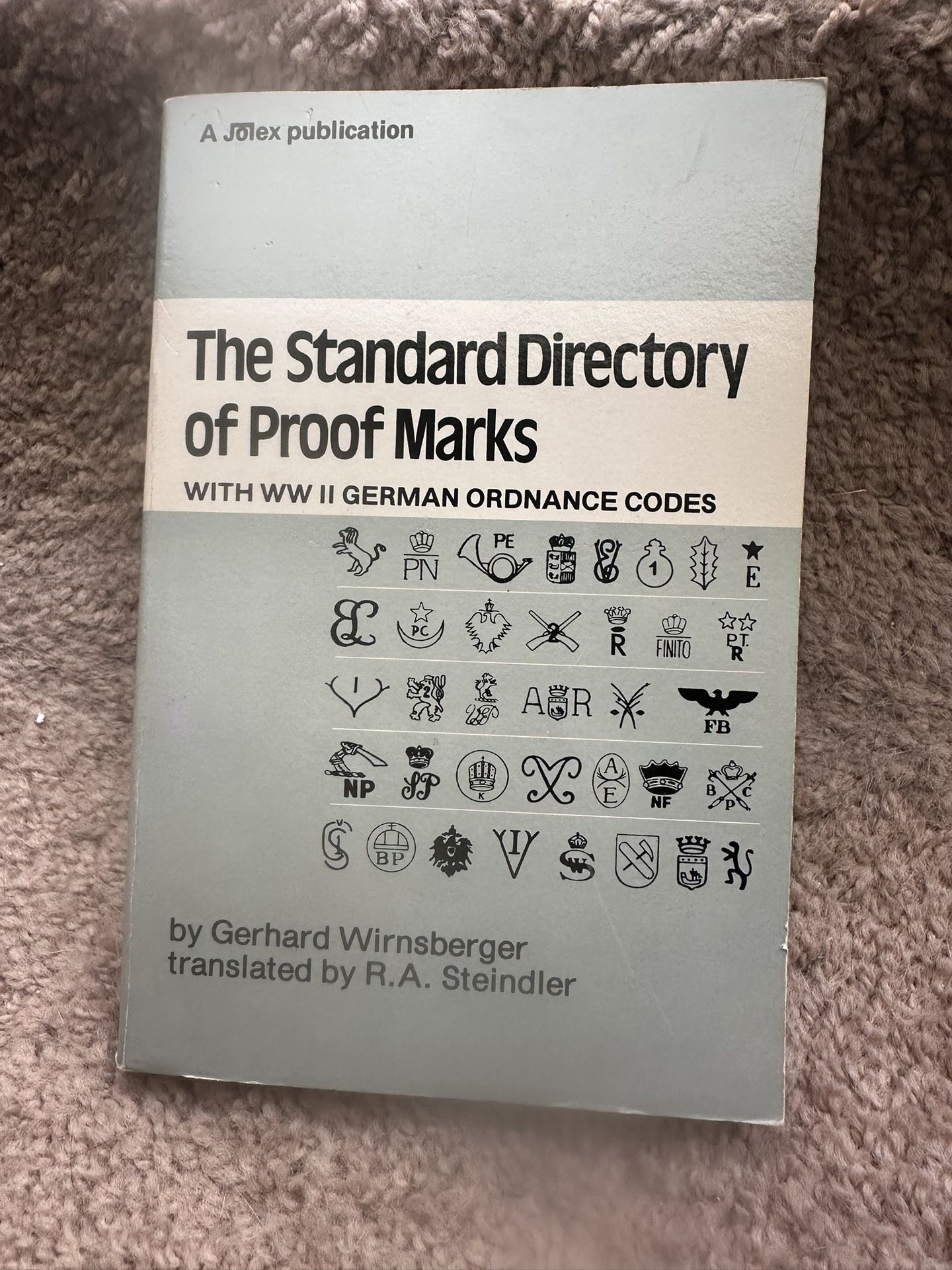 Vintage Book - The Standard Director Of Proof Marks