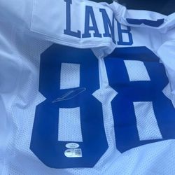 Signed And Authenticated Ceedee Lamb Jersey