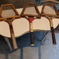  Racket Racquet Decoration Spalding MacGregor Tennis Vintage