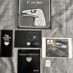  1984 AMC 1988 Eagle 1989 Dealer Ad Brochures Medallion Summit 