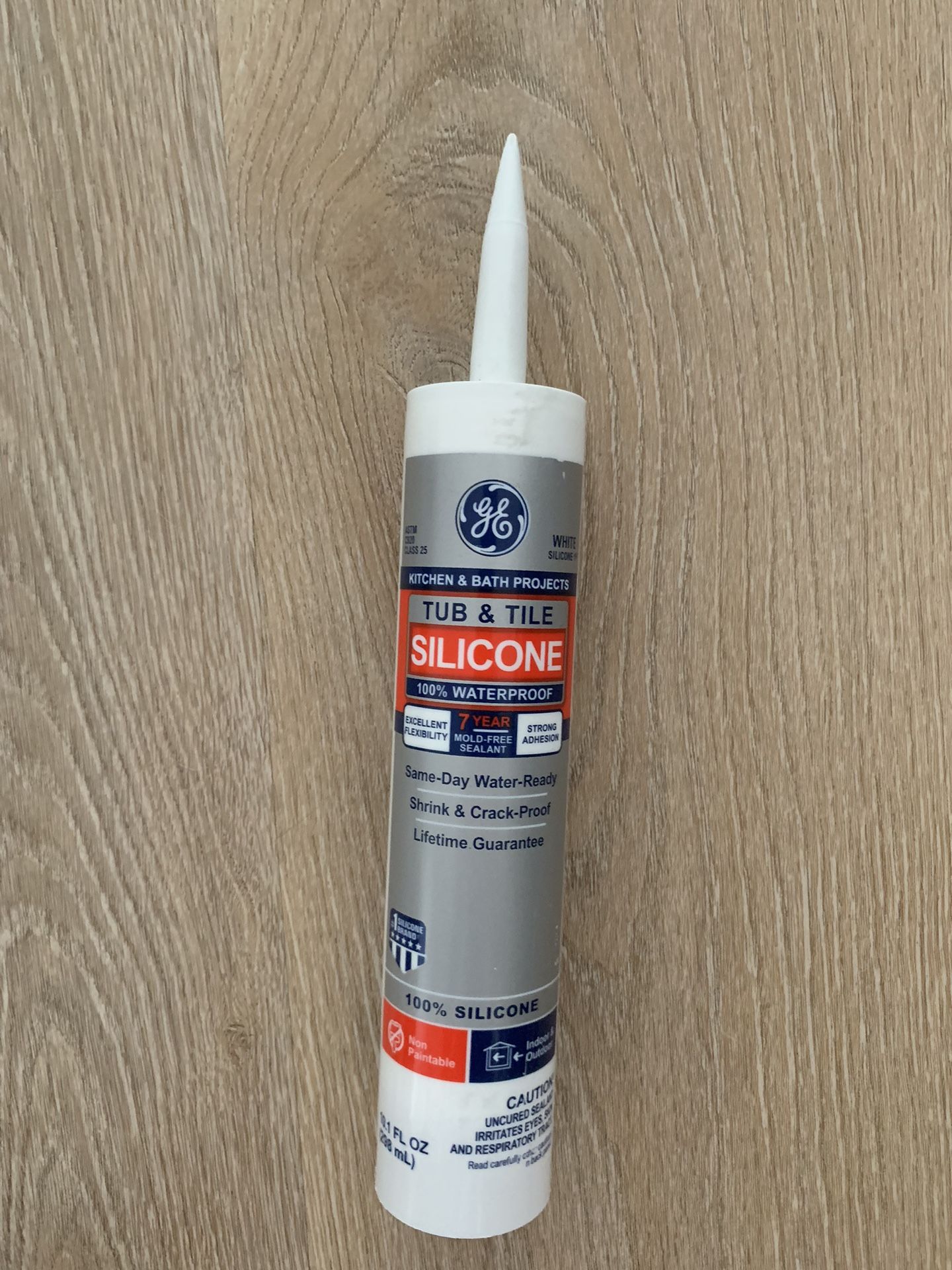 GE Silicone caulk White