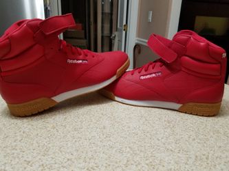 Reebok high top retro velcro shoes