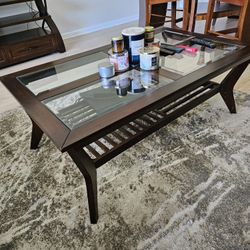 Full Living Room Glass Tables And TV Stand Set