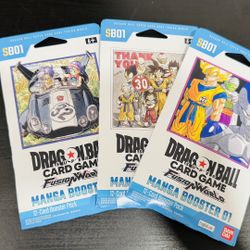Dragon Ball Manga Booster SB01 Sleeved Booster Packs