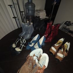 Various Woman's Dress Shoes