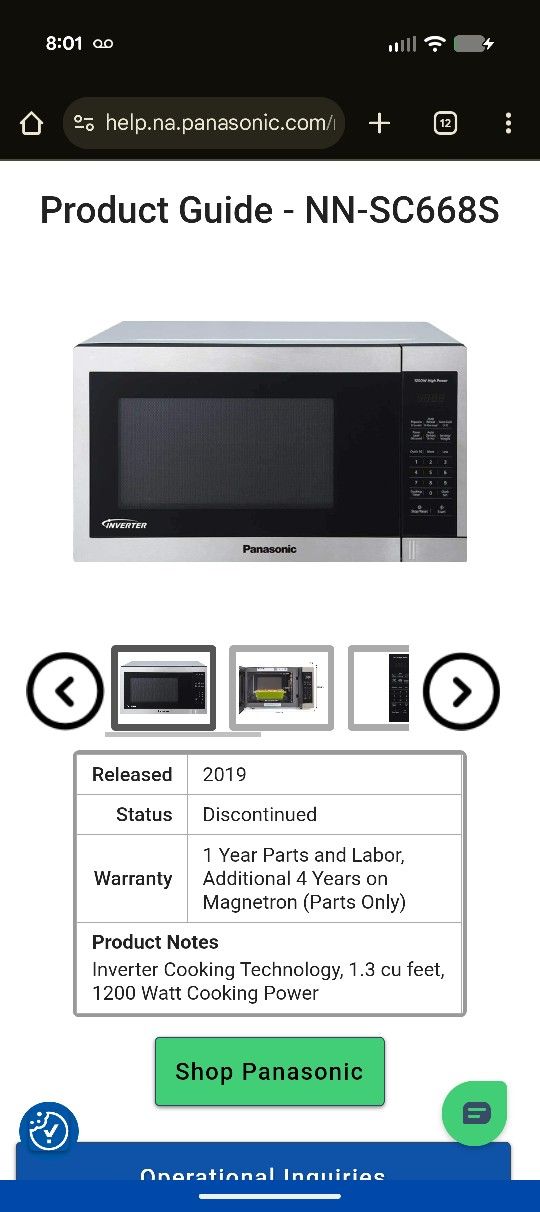 Beautiful Inverter Microwave